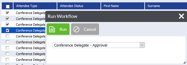 Manual approval and declines with the EventReference approval process from RefTech