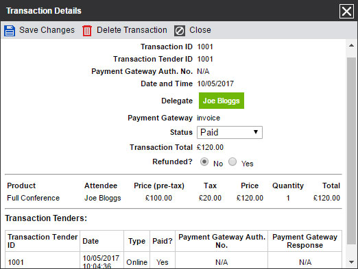 Flexible reporting and management of payments